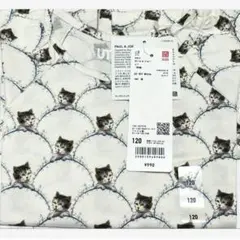 【ユニクロ】ポール & ジョー UT グラフィックTシャツ（半袖）猫120㎝
