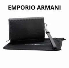 新品 EMPORIO ARMANI 長財布 ブラック YEM474 - メルカリ