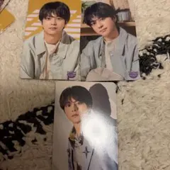 timelesz 佐藤勝利＆篠塚大輝　両面トレカ　3枚セット