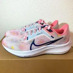 ナイキ ウィメンズ エア ズーム ペガサス 40 プレミアム 24.5㎝ 花柄