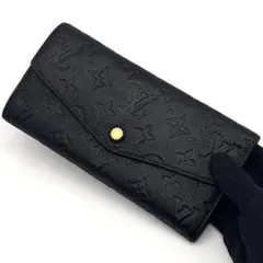 美品 ルイヴィトン アンプラント 長財布 紺 モノグラム コインケース
