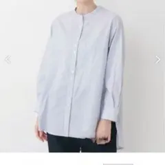 GEORGES RECH ジョルジュレッシュ洗えるボーダー×ストライプブラウス