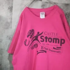 半袖TシャツUSA古着ビッグオーバーサイズピンクXL　C47,29