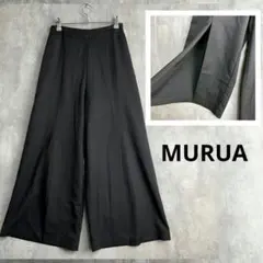 ムルーア　MURUA フロント　ロングスリット　ワイドパンツ