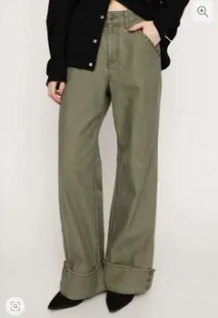 ZARA オーバーサイズカーゴパンツ ダークカーキ - メルカリ