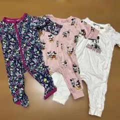 H&M ミニーマウスロンパース サイズ56 62