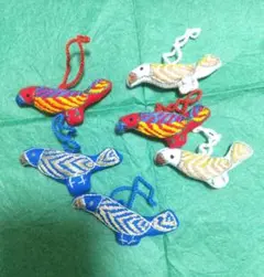 PeopleTree　幸せのトリのストラップ　６羽セット　オーナメント