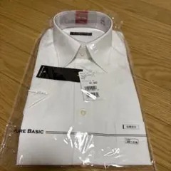 形態安定　ホワイト 半袖ワイシャツ 38（M）