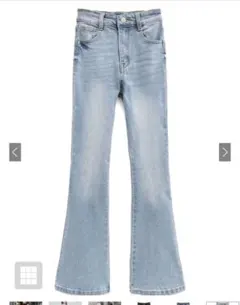 GRL ハイウエストフレアデニムパンツ[cu498]