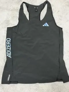 adidas ADIZERO 陸上用シングレット ブラック J/S
