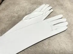 ホワイト ロングウェディンググローブ