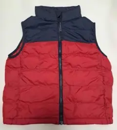 UNIQLO ダウンベスト 130cm ネイビー　レット