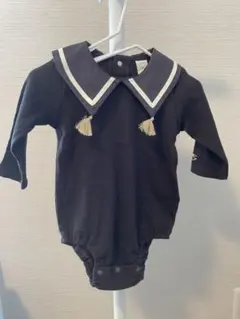 【バースデイ】Cottoli セーラー襟ロンパース 70
