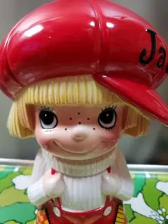 内藤ルネ　ジャッキー　陶器製貯金箱