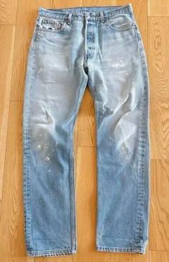 ✨希少✨リーバイス501XX ダメージ加工 USA製　ジーンズ ライトブルー 2025年最新】501 リーバイス ブルーの人気アイテム - メルカリ