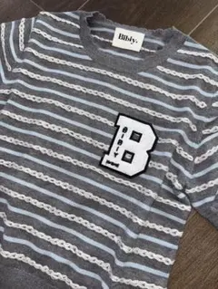 Bibiy. B. BORDER LOCK KNIT 半袖 - メルカリ
