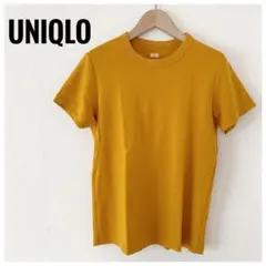 【美品】UNIQLO U ユニクロユー　クルーネックTシャツ オレンジ　カラシ