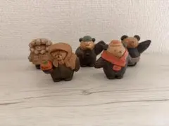 たかはたまさお 木彫り風 フィギュアコレクション 全5種コンプセット