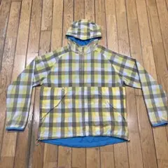 y2k Colombia リバーシブル ナイロンジャケット シェル チェック