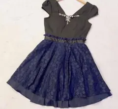 ブラック、ネイビー Aラインドレス S