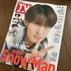 週刊TVガイド　2025 11.7号　切り抜き　向井康二　SnowMan
