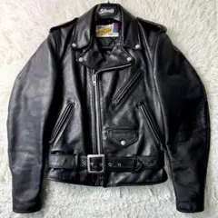 美品✨Schott ライダースジャケット 618 本革 ブラック
