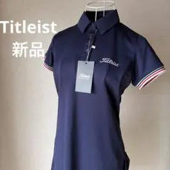 【新品】タイトリストTitleist ネイビー　夏ゴルフ　半袖ワンピース　M 新品】タイトリストTitleist ネイビー 夏ゴルフ 半袖ワンピース M