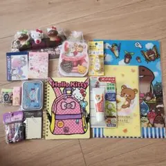 文房具 まとめ売り サンリオ メモ帳 付箋紙 リラックマ なめこクリップ