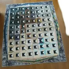 ハンドメイド いろは47文字 パッチワークキルトタペストリー マルチ