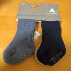 baby gap　ベビー　靴下　0-3months ネイビー　ブルー　グレー