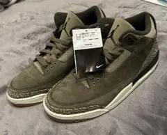 新品未使用！エア ジョーダン3 レトロ　オリーブ　AIR JORDAN 3