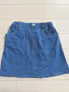 x-girl デニムブルー スカート 130 星型 ポケット