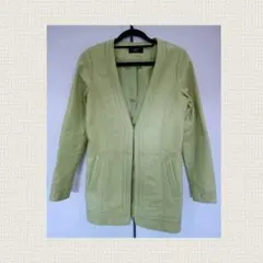 VICKY COUTURE　リアルレザー ノーカラージャケット　サイズ2のサムネイル