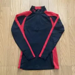 Under Armour ハーフジップ アンダーシャツ 黒/赤