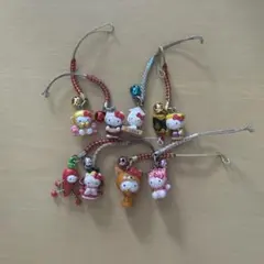 ご当地キティ ストラップセット　7点