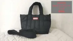 美品HUNTERイントレピッド パファーミニトートショルダーバッグ 2way 黒のサムネイル