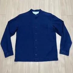 【無印良品】デニムバンドカラーシャツ　Sサイズ