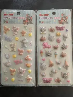 【新品未使用】トムとジェリー ぷくぷくシール 2種セット