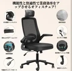 つ451 EdoErgo オフィスチェア パソコンチェア ワークチェア グレー 