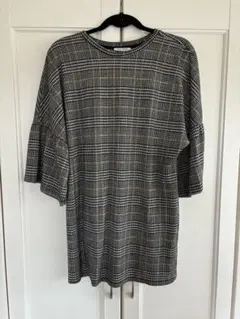 ZARA チェック柄 ミニワンピース