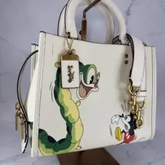COACH ローグ25 ウィズ ティーローズ デニム 2way バッグ 日本限定