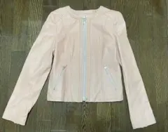 LOVELESS ラブレス 羊革 ライダースジャケット ピンク 36