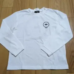 新品☆コムサイズム　白　サークルプリント長袖Tシャツ130㎝