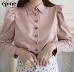 épine é button blouse pinkのサムネイル