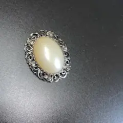 パールホワイト レース模様 アンティーク調