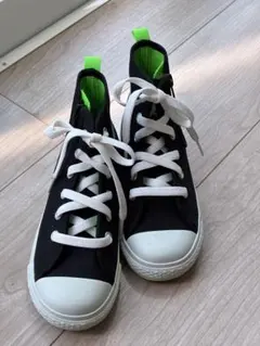 ALL STAR 黒緑 ハイカットスニーカー