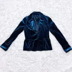 GEORGES RECH PARIS ジャケット ベロア ネイビー 38のサムネイル