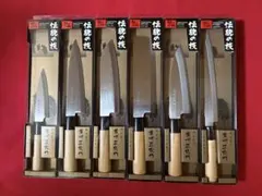 ☆送無料・関の包丁5本セット・刺身+出刃+菜切+三徳+ペティ濃州正宗