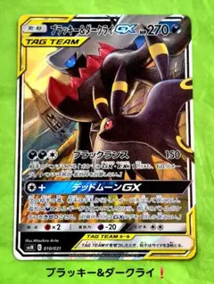 ポケモンカード ブラッキー&ダークライGX 010/031 処分 セール！のサムネイル