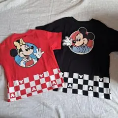 ミニー80とミッキー120のTシャツ セット